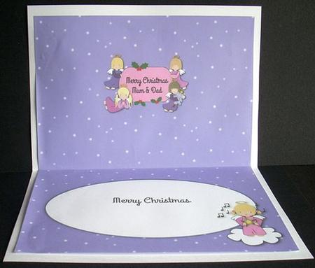 Little Christmas Angels for Mum & Dad Insert by Joyce Watson