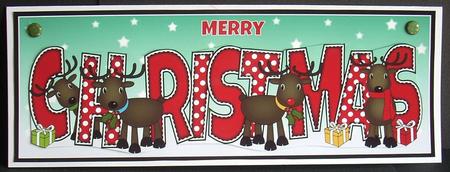 Rudolf & Friends Christmas Large Dl 2 by Joyce Watson