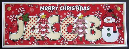 Cute Snowman Jacob Large Dl by Joyce Watson