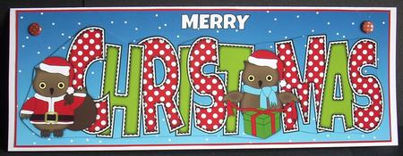 Christmas Owls Christmas Large Dl by Joyce Watson