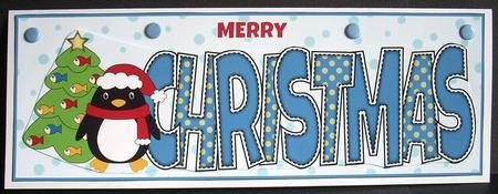 Eddie the Penguin Christmas Large Dl 2 by Joyce Watson