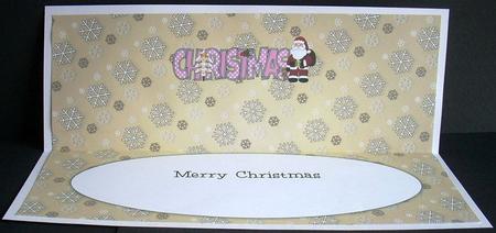 Santa Christmas Large Dl 4 Insert by Joyce Watson