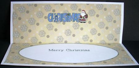 Santa Christmas Large Dl 2 Insert by Joyce Watson