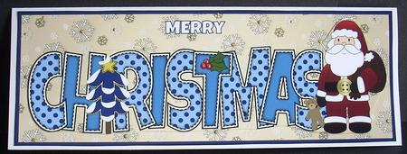 Santa Christmas Large Dl 2 by Joyce Watson