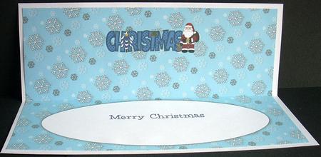 Santa Christmas Large Dl Insert by Joyce Watson
