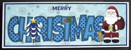 Santa Christmas Large Dl by Joyce Watson