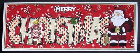 Santa Christmas Large Dl 3 by Joyce Watson