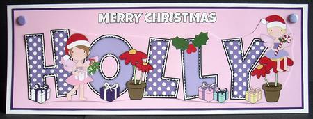 Christmas Fairies Holly Large Dl by Joyce Watson