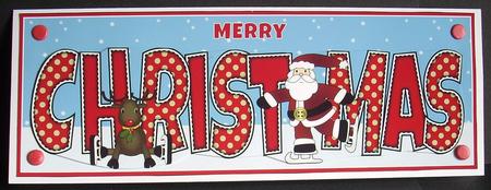 Santa & Rudolf Christmas Large Dl 2 by Joyce Watson