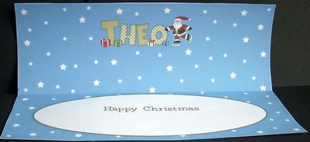 Skating Santa Theo Large Dl Insert by Joyce Watson