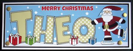 Skating Santa Theo Large Dl by Joyce Watson
