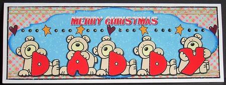 Large Dl Merry Christmas Daddy by Joyce Watson