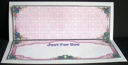 Large Dl Just for You Insert Female 1 by Joyce Watson