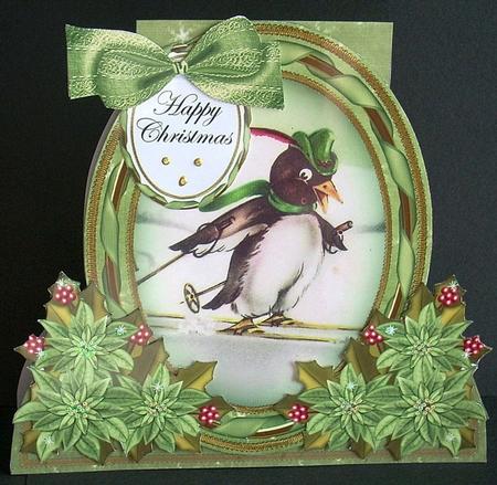 Penguin Special Large Oval Card Mini Kit by Joyce Watson
