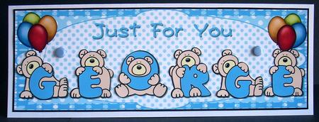 Large Dl Just for You George by Joyce Watson