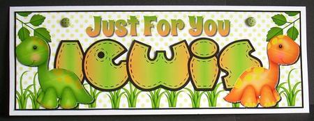 Just for You Dinosaurs - Lewis by Joyce Watson