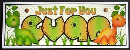 Just for You Dinosaurs - Evan by Joyce Watson