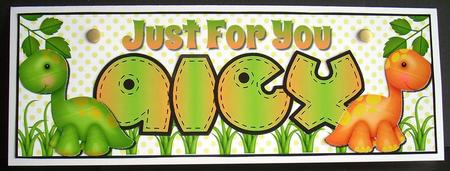 Just for You Dinosaurs - Alex by Joyce Watson