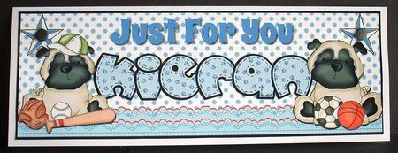 Large Dl Just for You Dogs - Kieran by Joyce Watson