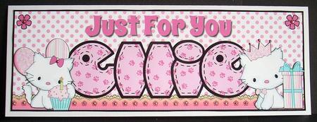 Large Dl Just for You Cats - Ellie by Joyce Watson