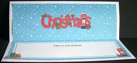 Xmas Christmas Postbox Matching Large Dl Insert by Joyce Watson