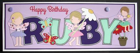 Little Fairies Ruby Large Dl by Joyce Watson