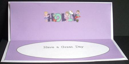 Little Fairies Holly Large Dl Insert by Joyce Watson