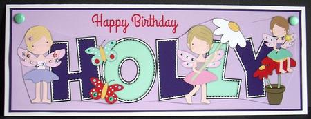 Little Fairies Holly Large Dl by Joyce Watson