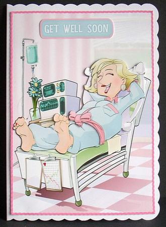 Get Well Soon Dudess (blond Hair) by Joyce Watson