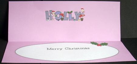 Christmas Fairies Holly Large Dl Insert by Joyce Watson