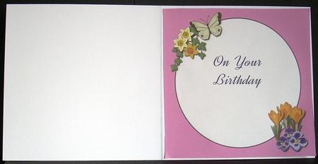 Just for You Blossom 8x8 Birthday Insert by Joyce Watson