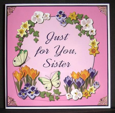 Just for You Blossom 8x8 Quick Card Sister by Joyce Watson