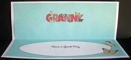 Butterflies Granny Large Dl Insert by Joyce Watson