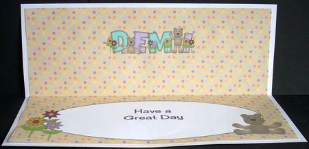 Teddies Demi Large Dl Insert 2 by Joyce Watson
