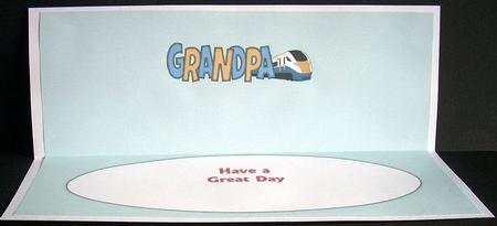 Train Grandpa Large Dl Insert by Joyce Watson