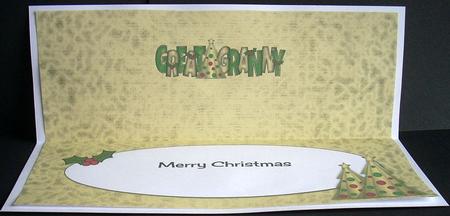 Buttons Christmas Trees Ii Great Granny Large Dl Insert by Joyce Watson