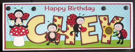 Cute Ladybirds Chey Large Dl by Joyce Watson