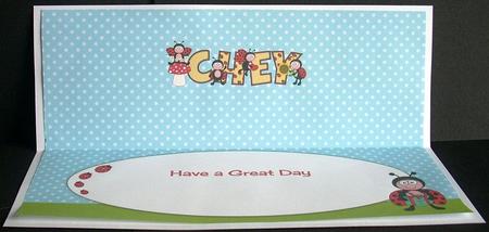 Cute Ladybirds Chey Large Dl Insert by Joyce Watson
