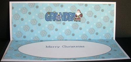 Santa Grandpa Large Dl Insert by Joyce Watson