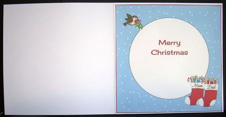 8x8 Christmas Mum & Dad Insert by Joyce Watson