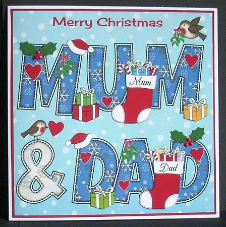 8x8 Christmas Mum & Dad by Joyce Watson
