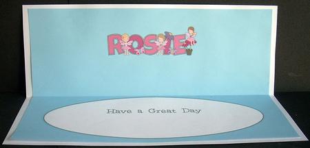 Little Fairies Rosie Large Dl Insert by Joyce Watson