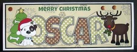 Christmas Patch and Rudolf Oscar Large Dl by Joyce Watson
