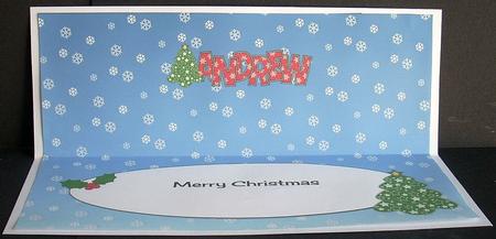 Christmas Tree Andrew Large Dl Insert by Joyce Watson