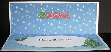 Christmas Tree Nana Large Dl Insert by Joyce Watson