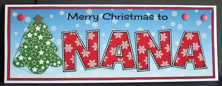 Christmas Tree Nana Large Dl by Joyce Watson