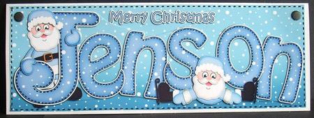 Xmas Large Dl Jenson Quick Card N 3D Decoupage by Joyce Watson
