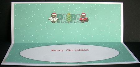 Christmas Owls Papa Large Dl Insert by Joyce Watson