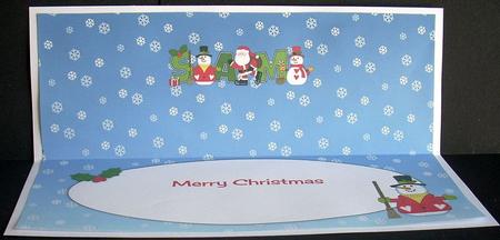 Santa & Snowmen Sam Large Dl Insert by Joyce Watson