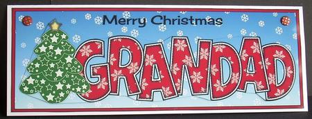 Christmas Tree Grandad Large Dl by Joyce Watson